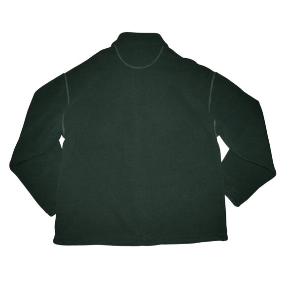 Chaps By Ralph Lauren Full Zip Fleece Jacket Men's Size XL Dark Green/Yellow VTG - Picture 9 of 14